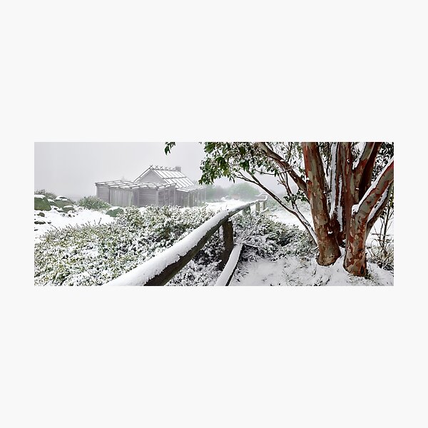 Item preview, High Country VIC Snowy Mountains Craig's Hut Full Snow designed and sold by Adam Gormley.