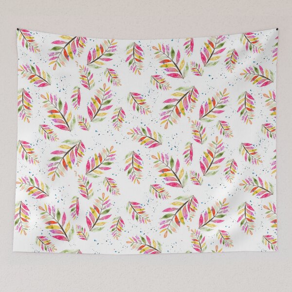 Item preview, Watercolour rainbow leaves designed and sold by Karen Tesson.