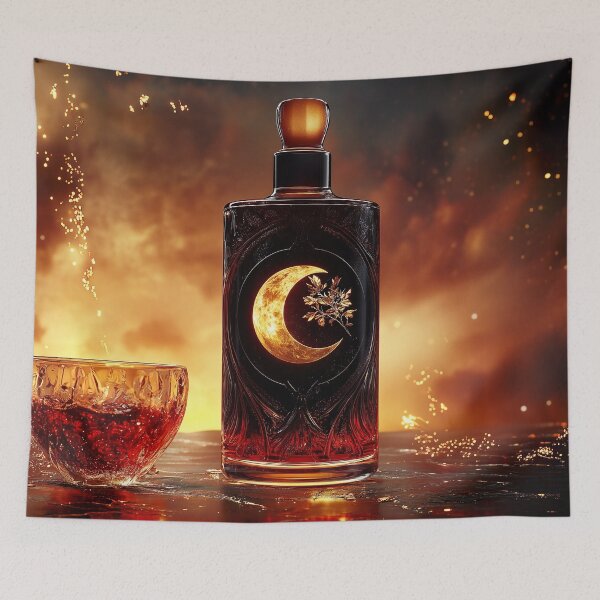 Item preview, Sipping Harvest Moonshine in Secret: Pisces Lunar Eclipse 2024 designed and sold by Rebecka Eggers.