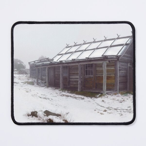 Item preview, High Country VIC Snowy Mountains Craig's Hut Snow Storm designed and sold by Adam Gormley.