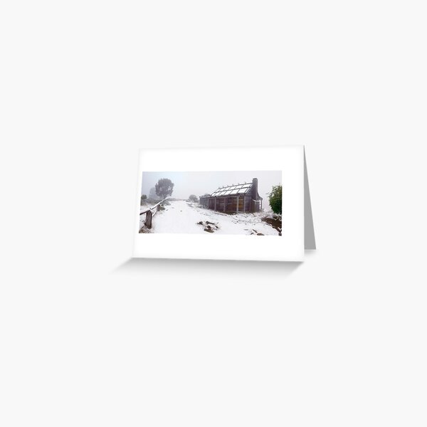 Item preview, High Country VIC Snowy Mountains Craig's Hut Snow Storm designed and sold by Adam Gormley.