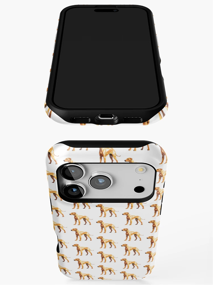 Thumbnail 3 of 4, iPhone Case, Geometric Rhodesian Ridgeback Dog designed and sold by ChaosReigns91.