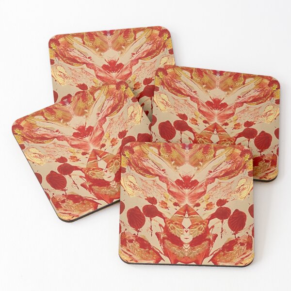Item preview, Lovely Leaves - red and gold designed and sold by KazM.