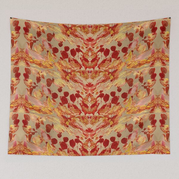 Item preview, Lovely Leaves - red and gold designed and sold by KazM.