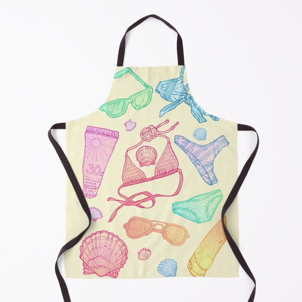 Item preview, 'Summer Essentials' - Sunny, Beach, Sea Textile Repeat Pattern designed and sold by Drawn by Ellie.