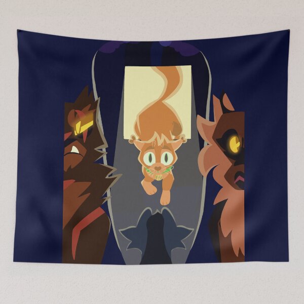 Item preview, Tigerstar Brokenstar Graypaw Graystripe Firepaw Firestar Book Cover designed and sold by pinkpawsdraws.