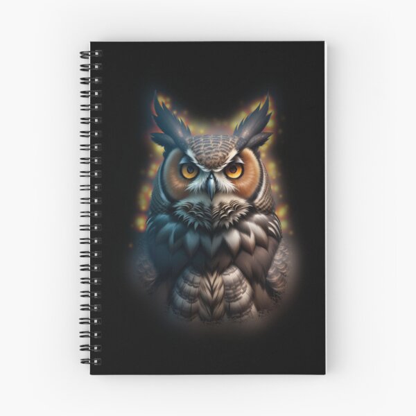 Item preview, Flaming Owl designed and sold by LevonsCrazyArt.