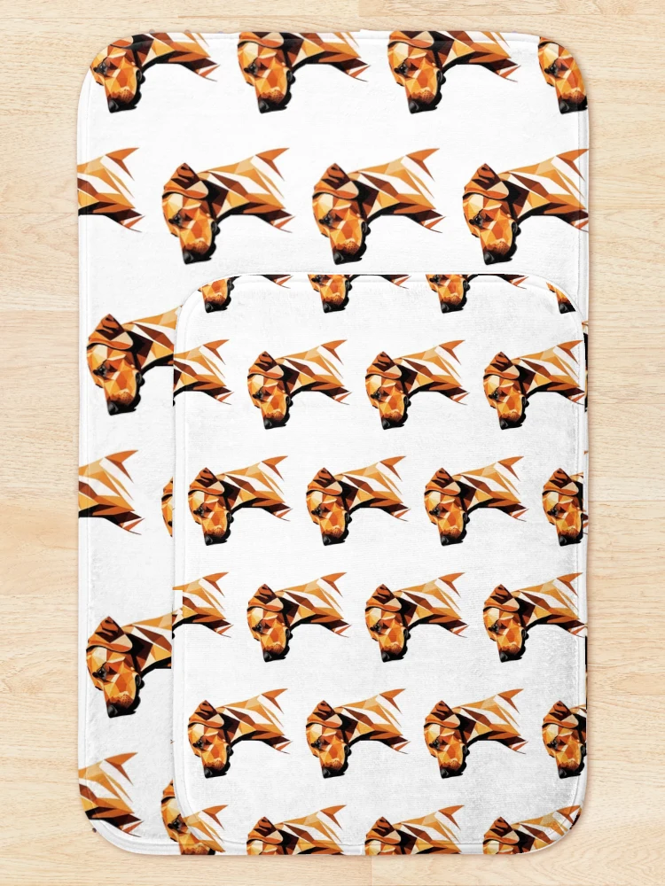 Thumbnail 5 of 6, Bath Mat, Geometric Rhodesian Ridgeback designed and sold by ChaosReigns91.