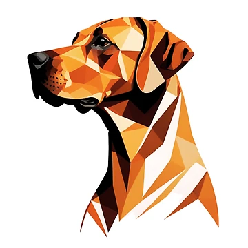 Artwork thumbnail, Geometric Rhodesian Ridgeback by ChaosReigns91