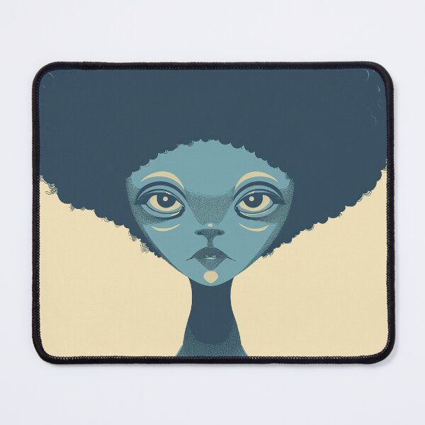 Item preview, Alien with an afro designed and sold by Zen Lael.