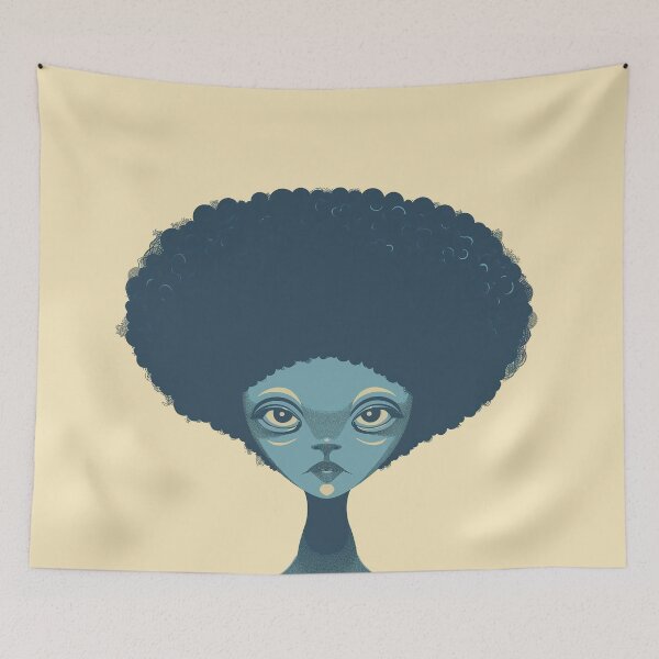 Item preview,  Alien with an afro designed and sold by Zen Lael.