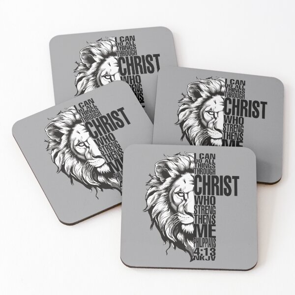 Item preview, I can do all things through Christ who strengthens me - Lion Head designed and sold by benchpod47.