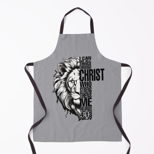 Item preview, I can do all things through Christ who strengthens me - Lion Head designed and sold by benchpod47.