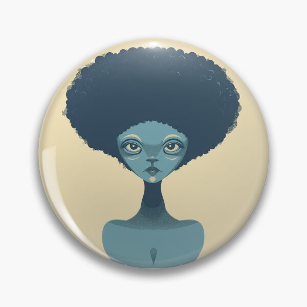 Item preview, Alien with an afro designed and sold by Zen Lael.