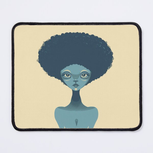 Item preview, Alien with an afro designed and sold by Zen Lael.