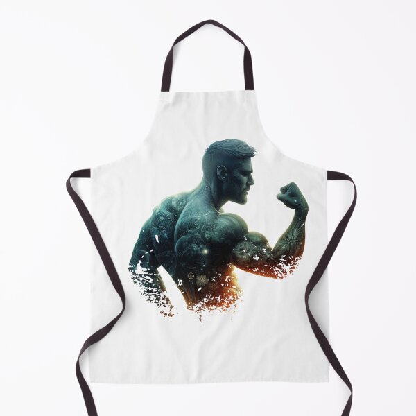 Item preview, Celestial Muscle Strength Tattoo Art - Cosmic Bodybuilder Design designed and sold by DriftLens.