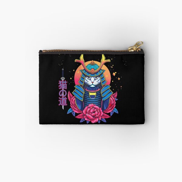 Item preview, Samurai Cat. Pouches, Laptop Skins & Sleeves designed and sold by 2F72.