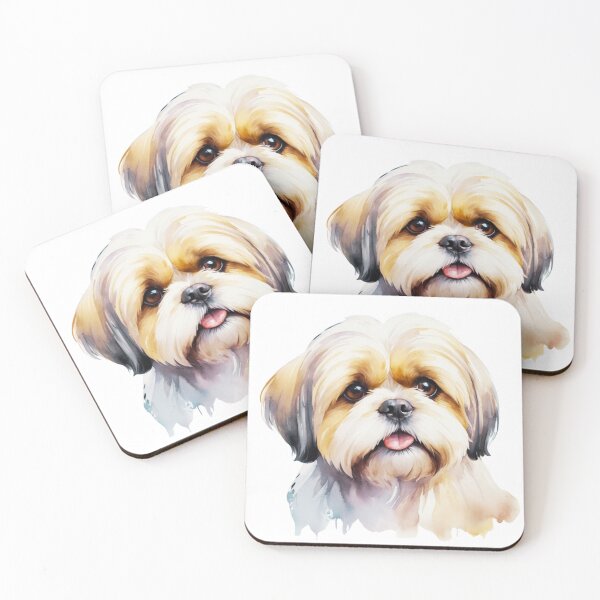 Item preview, Watercolor Lhasa Apso Dog designed and sold by ChaosReigns91.