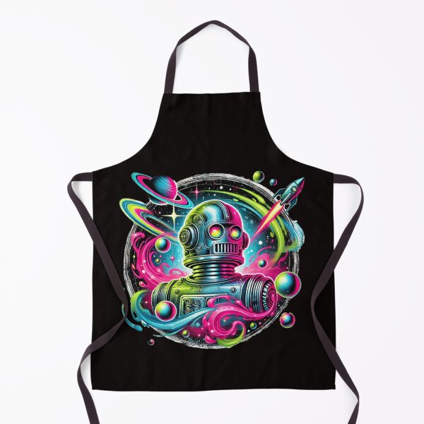 Item preview, Retro Psychedelic Space Robot designed and sold by critterpatchusa.