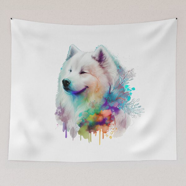 Item preview, Samoyed | Colorful Watercolor Design #1 designed and sold by MatsurexDesigns.