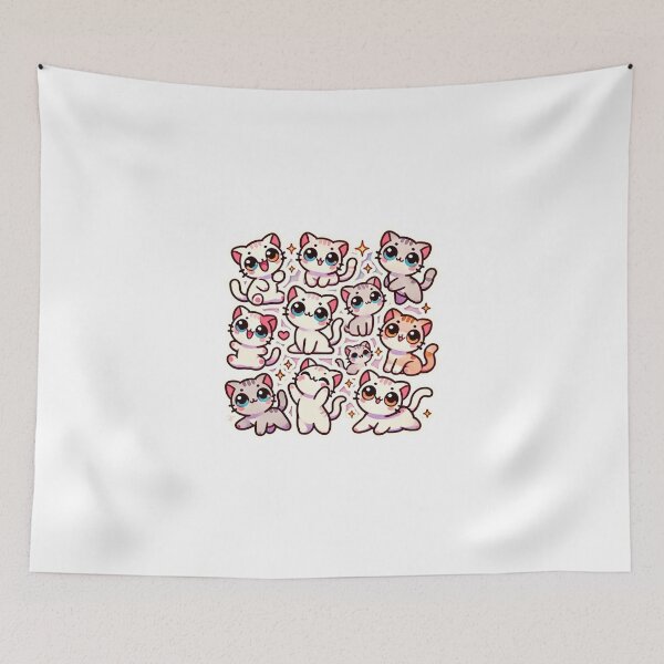 Item preview, Whimsical Kitty Art designed and sold by RetroPop23.