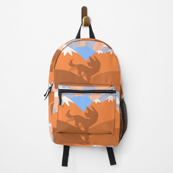 Item preview, Orange Dog Wolf Mountains Blue Print designed and sold by pinkpawsdraws.