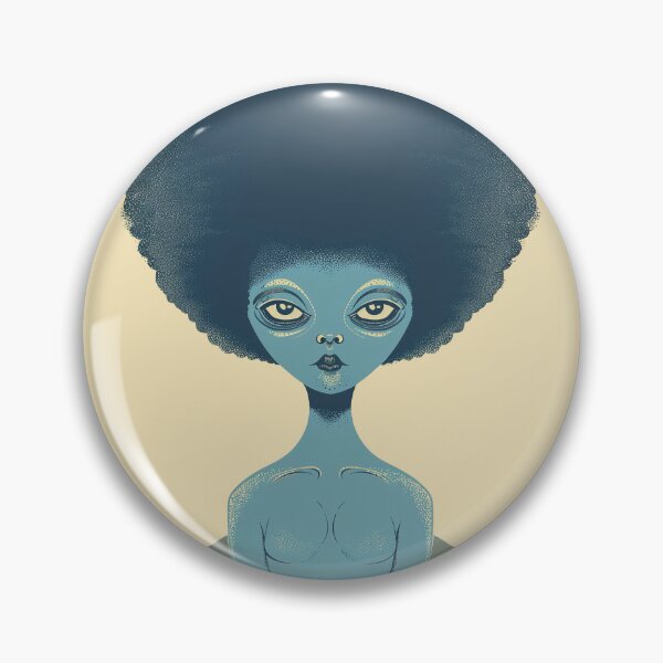 Item preview, Alien with an afro designed and sold by Zen Lael.