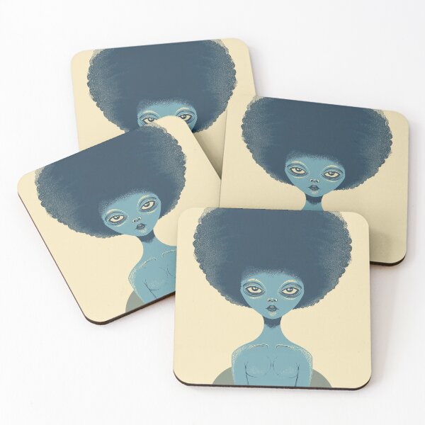 Item preview, Alien with an afro designed and sold by Zen Lael.
