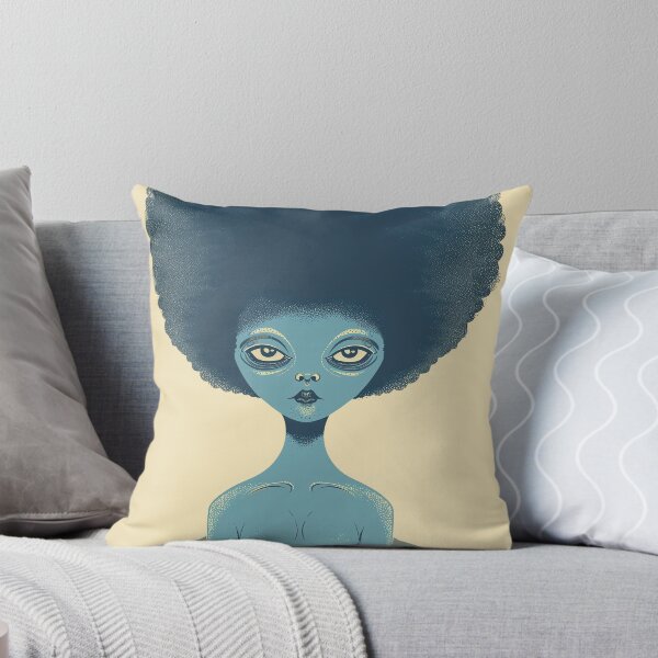 Item preview, Alien with an afro designed and sold by Zen Lael.