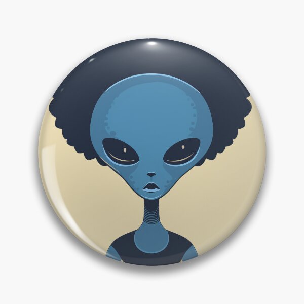 Item preview, Alien with an afro designed and sold by Zen Lael.