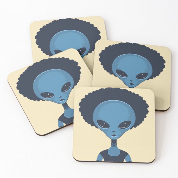 Item preview, Alien with an afro designed and sold by Zen Lael.