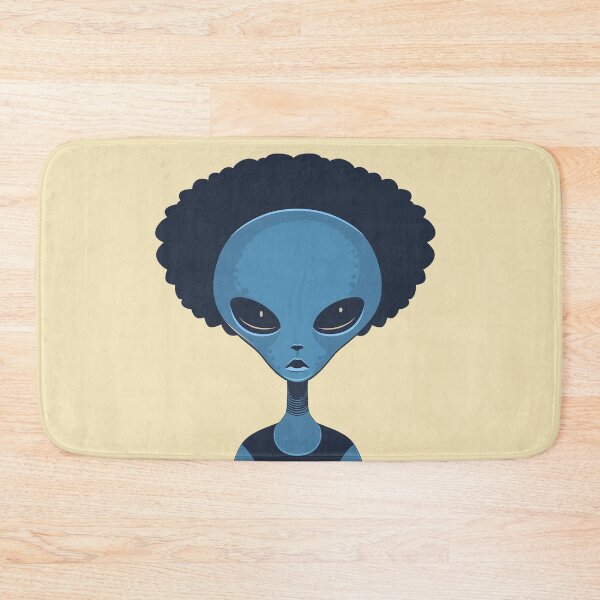 Item preview, Alien with an afro designed and sold by Zen Lael.
