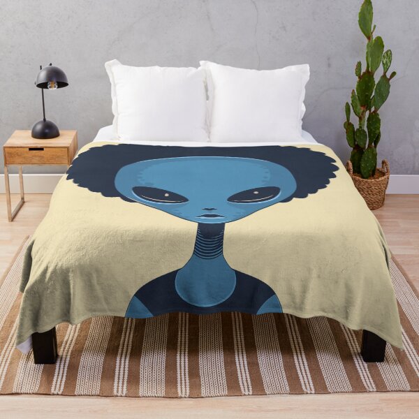 Item preview, Alien with an afro designed and sold by Zen Lael.