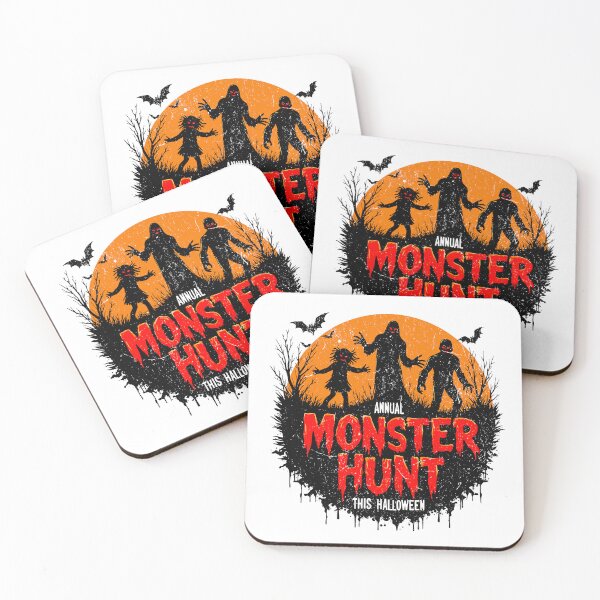 Item preview, Monster Hunt - Cute Funny Spooky Halloween Monsters designed and sold by Urban-Alien.