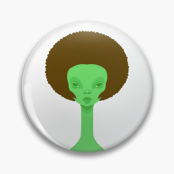 Item preview, Alien with an afro designed and sold by Zen Lael.