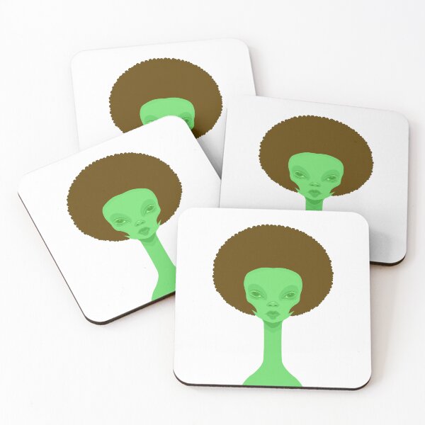Item preview, Alien with an afro designed and sold by Zen Lael.