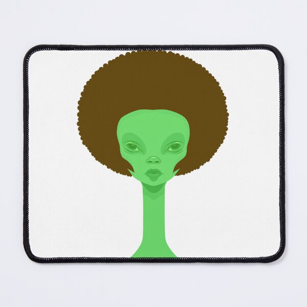 Item preview, Alien with an afro designed and sold by Zen Lael.
