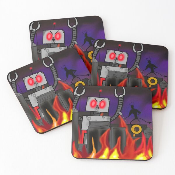 Item preview, Giant robot attack designed and sold by CerealdemonArts.