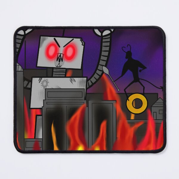 Item preview, Giant robot attack designed and sold by CerealdemonArts.