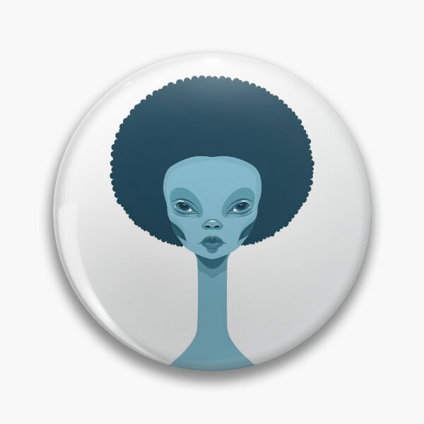 Item preview, Alien with an afro designed and sold by Zen Lael.