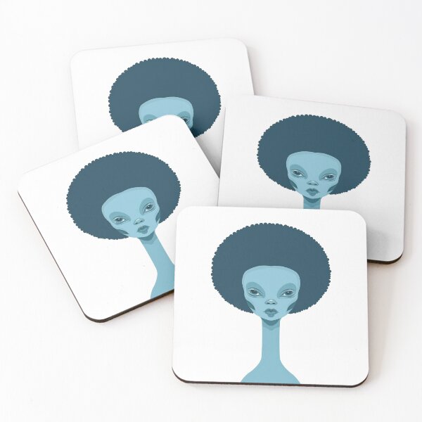 Item preview, Alien with an afro designed and sold by Zen Lael.