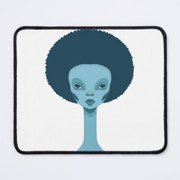 Item preview, Alien with an afro designed and sold by Zen Lael.