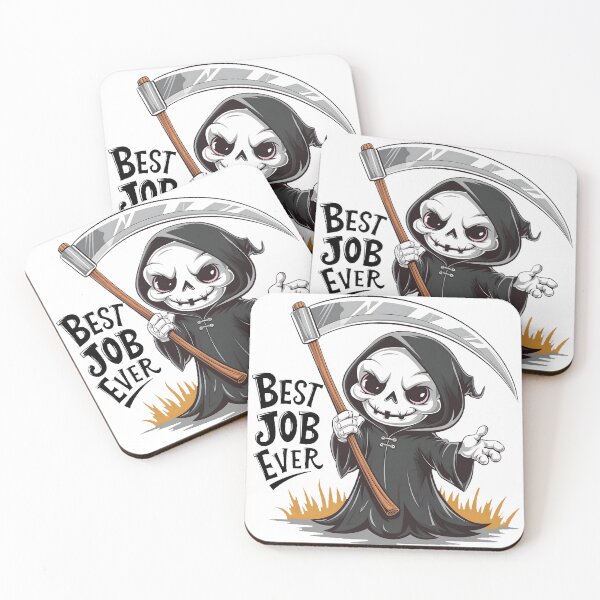 Item preview, Funny Grim Reaper Best Job Ever designed and sold by PlanetMarker.