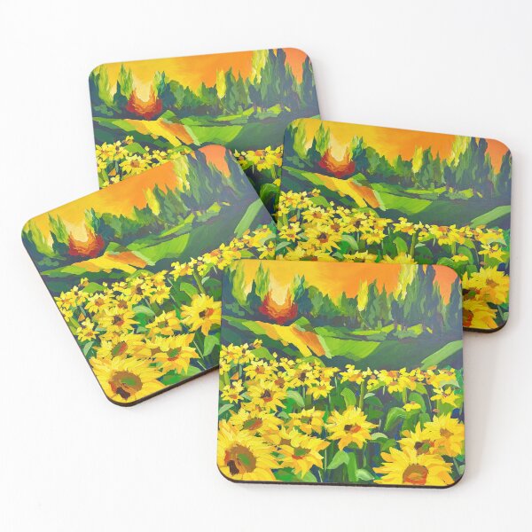 Item preview, Sunflowers at dusk designed and sold by Maggiedeall.