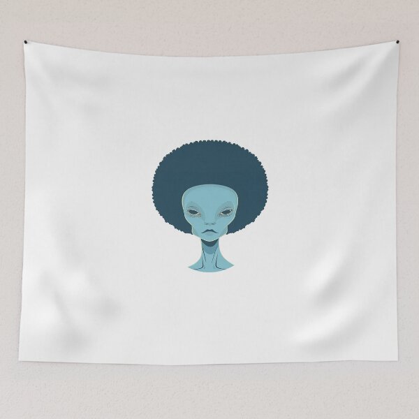Item preview, Alien with an afro designed and sold by Zen Lael.