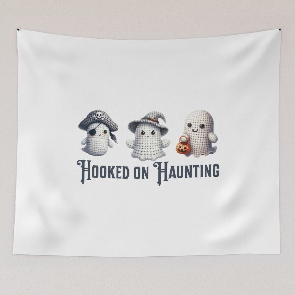 Item preview, Cute halloween crochet Ghost characters designed and sold by InspireGlow.