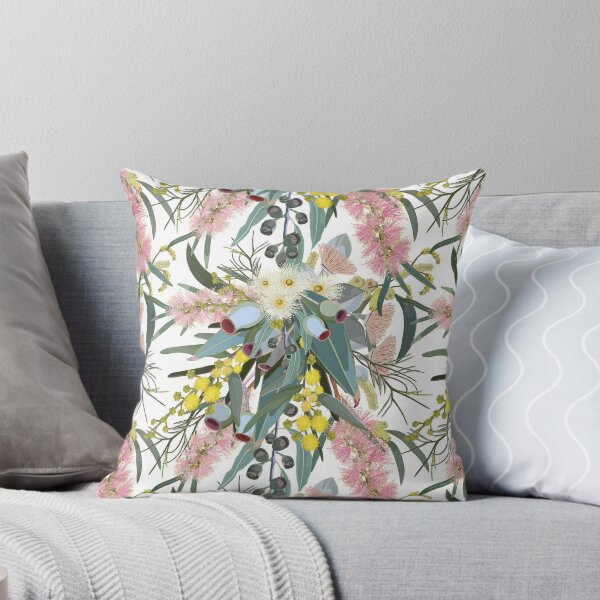 Item preview, Native Bush Blooms - Classic White designed and sold by Sketchbook Designs.