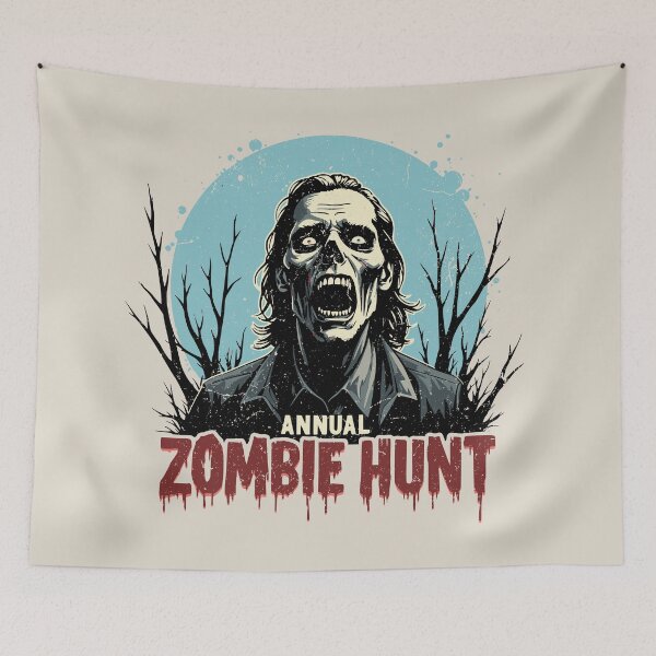 Item preview, Zombie Hunt - Funny Spooky Halloween Scary Zombie designed and sold by Urban-Alien.
