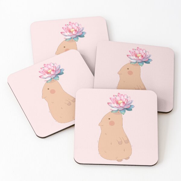 Item preview, Capybara And Lotus Flower Lover  designed and sold by CCKimShop.