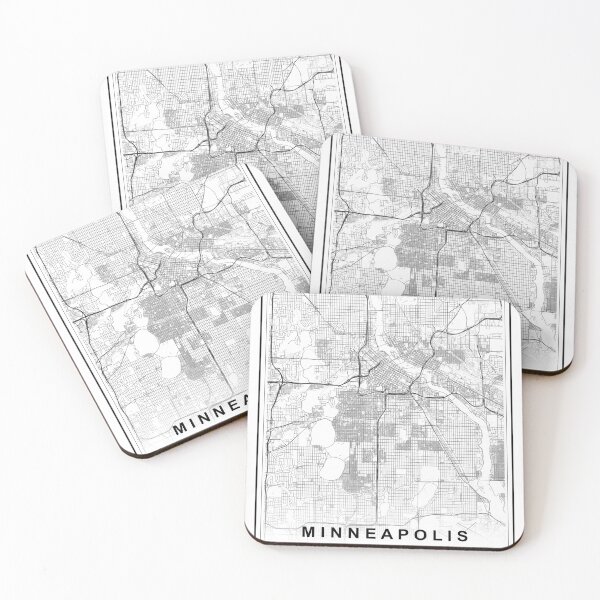 Item preview, Minneapolis City Map designed and sold by SHAMPAIN-ART-CO.